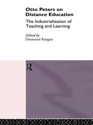 cover image of Otto Peters on Distance Education